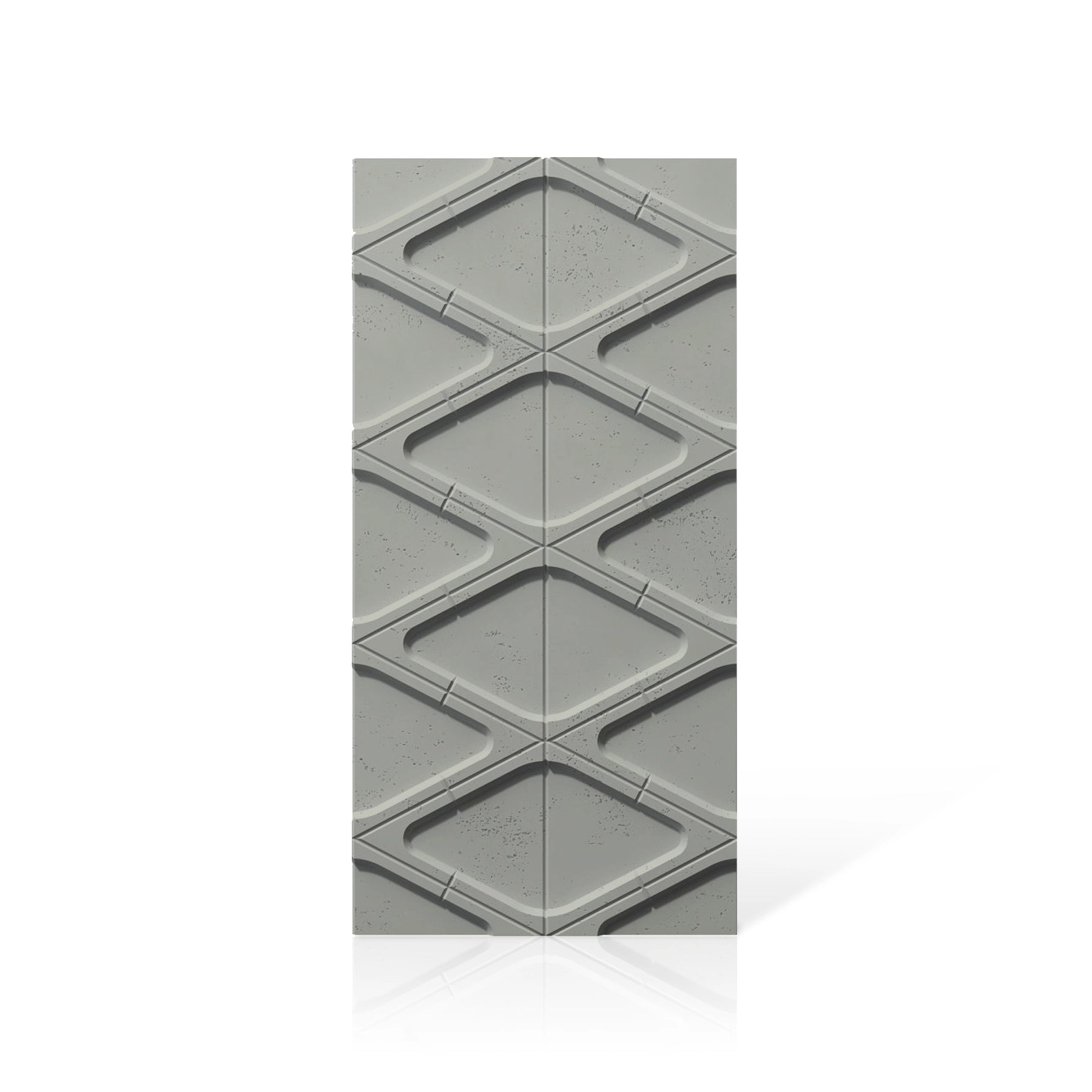 3D Concrete Wall Panels DIAMONDS colour swatch on white background DecorMania.eu